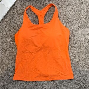 CRZ YOGA Vibrant Orange Tank Top